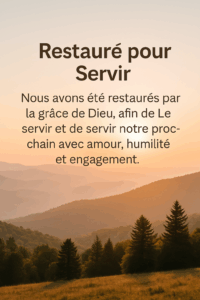 Lire la suite à propos de l’article Restauré pour Servir
