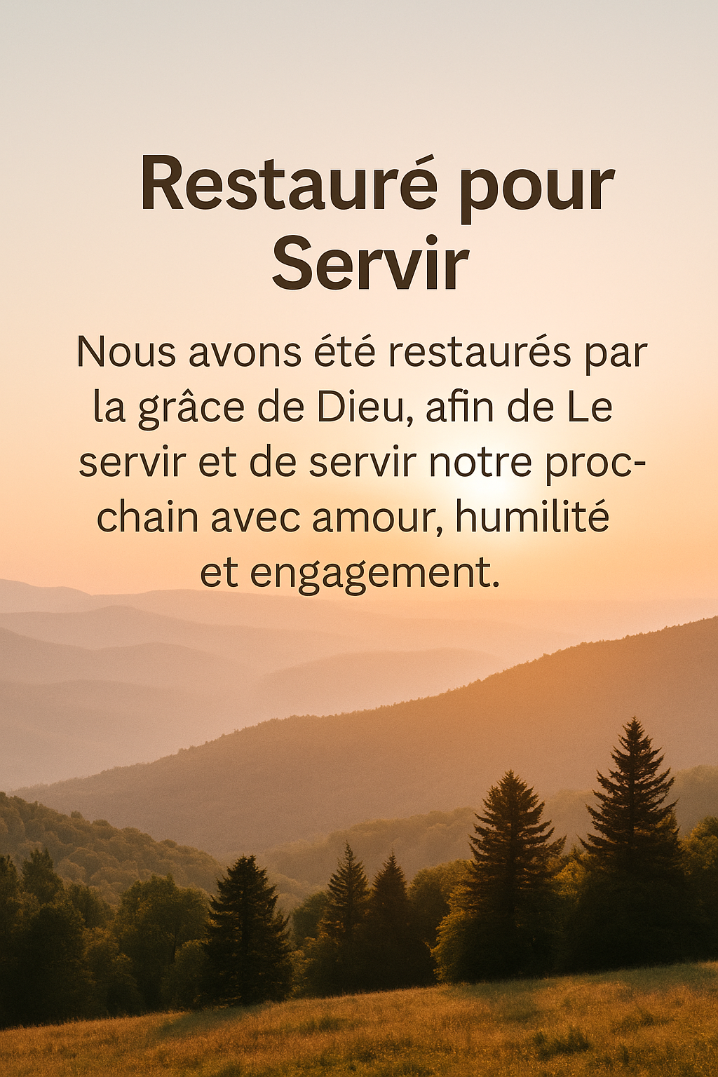 Lire la suite à propos de l’article Restauré pour Servir