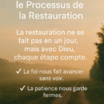 Vivre dans le Processus de la Restauration : Foi, Patience et Obéissance