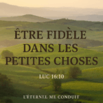 Être fidèle dans les petites choses