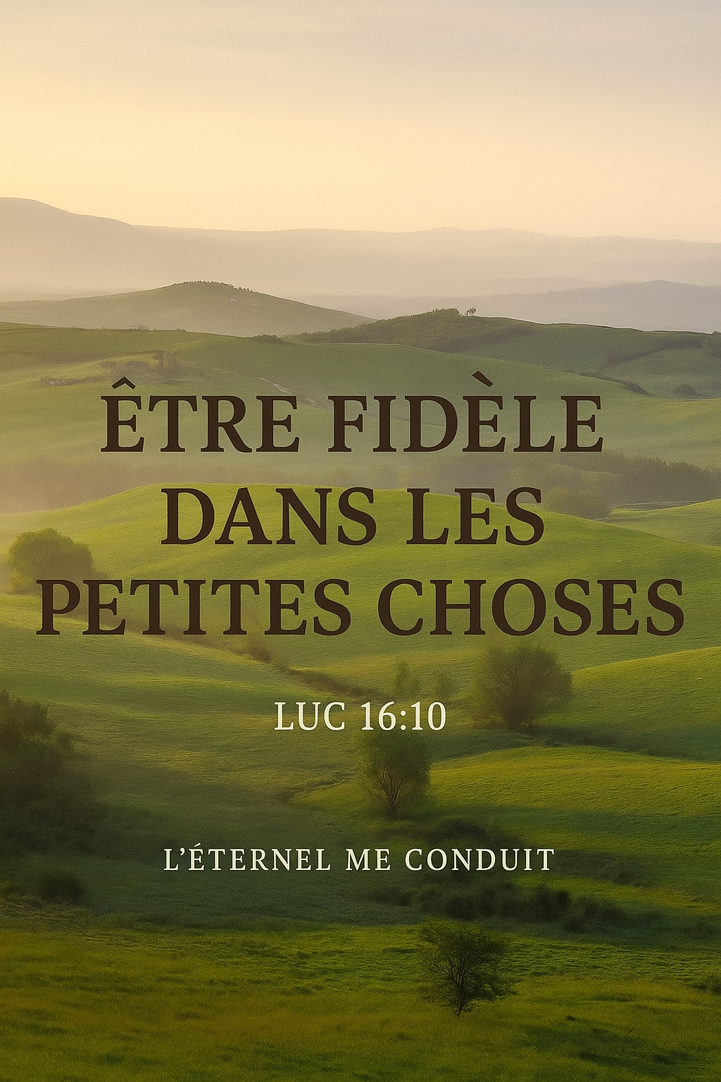 Lire la suite à propos de l’article Être fidèle dans les petites choses