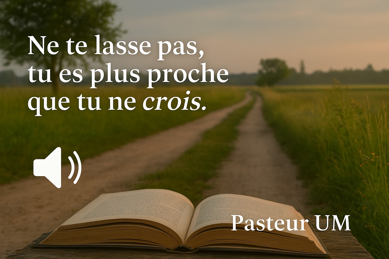 Lire la suite à propos de l’article Ne te lasse pas, tu es plus proche que tu ne crois.